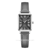 Alexandre Christie AC 2B87 LH Passion Gray Silver Leather Strap